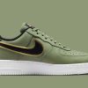 Air Force 1 Low 07 LV8 Double Swoosh Olive Gold Black