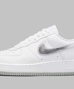 Nike Air Force 1 07 Low Color of the Month White Metallic Silver