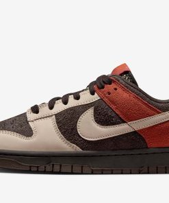 Nike Dunk Low Velvet Brown and Rugged Orange