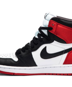 Jordan 1 Retro High Satin Black Toe-W