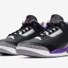 Jordan 3 Retro Black Court Purple