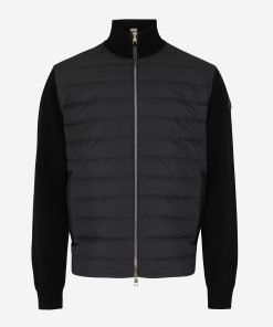 Moncler Cashmere Padded Zip-Up Cardigan